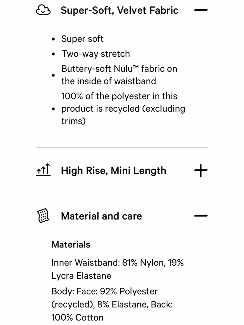 lululemon Scuba Mid-Rise Mini Skirt Velvet - Picture 6 of 6